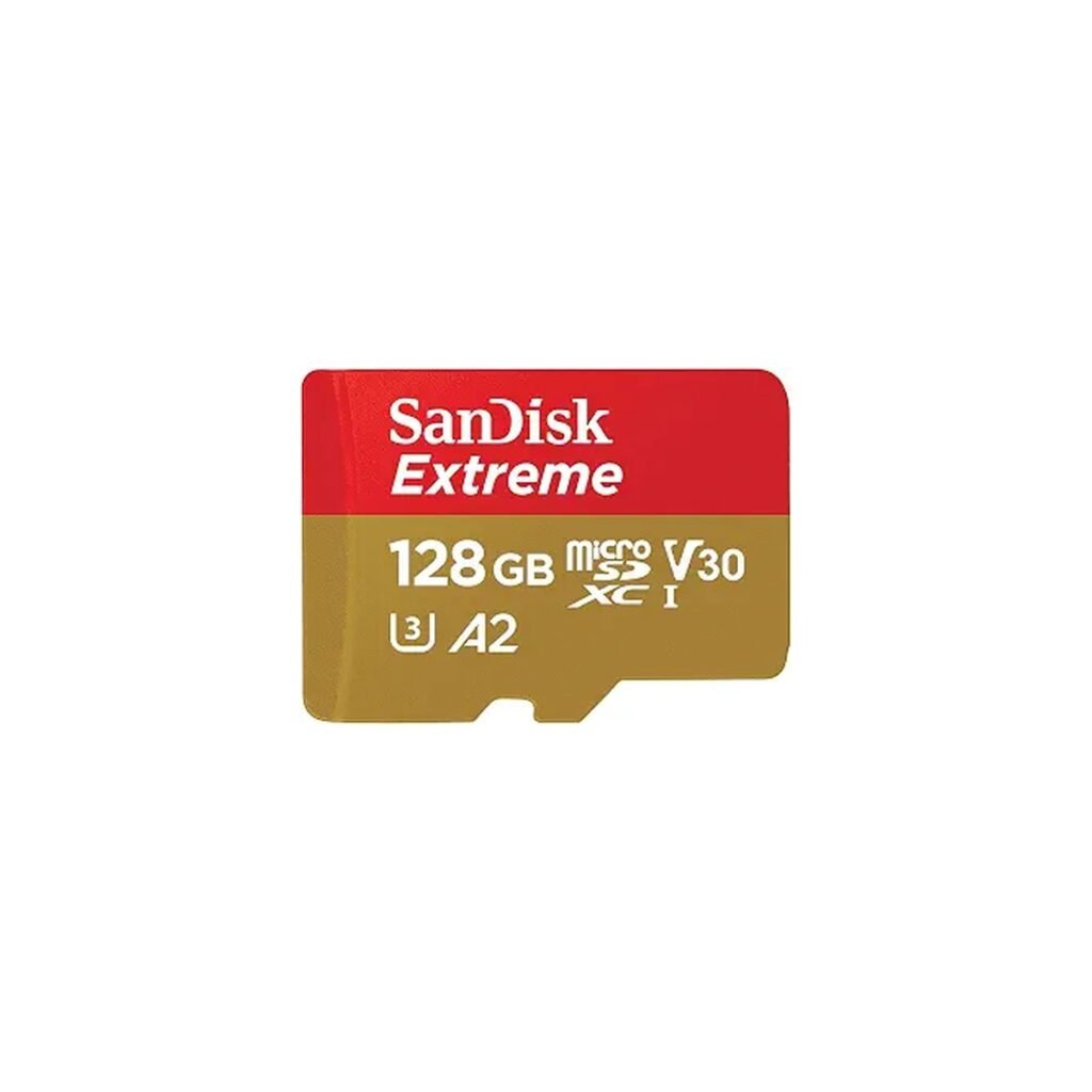 SanDisk 128GB Extreme microSD + Adapter — 190MB/s