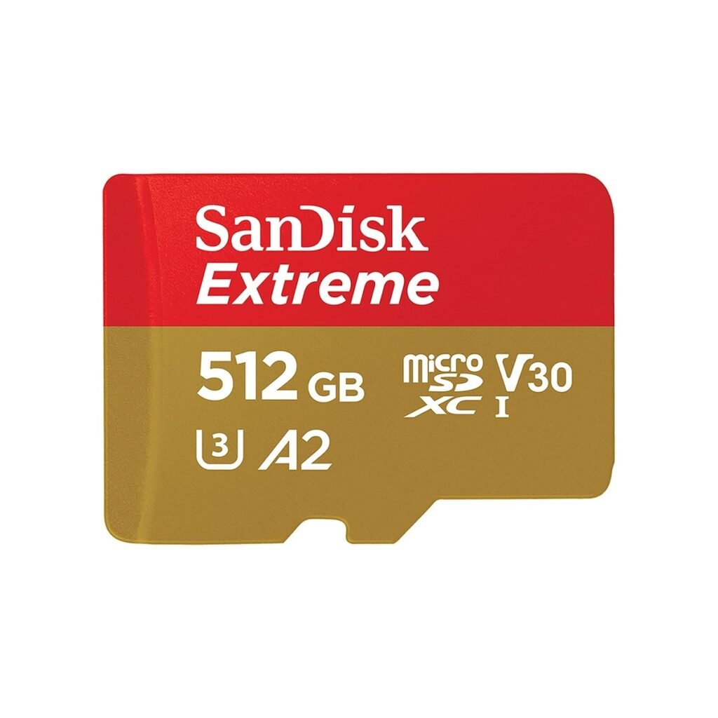 SanDisk 512GB Extreme microSD + Adapter — 190MB/s