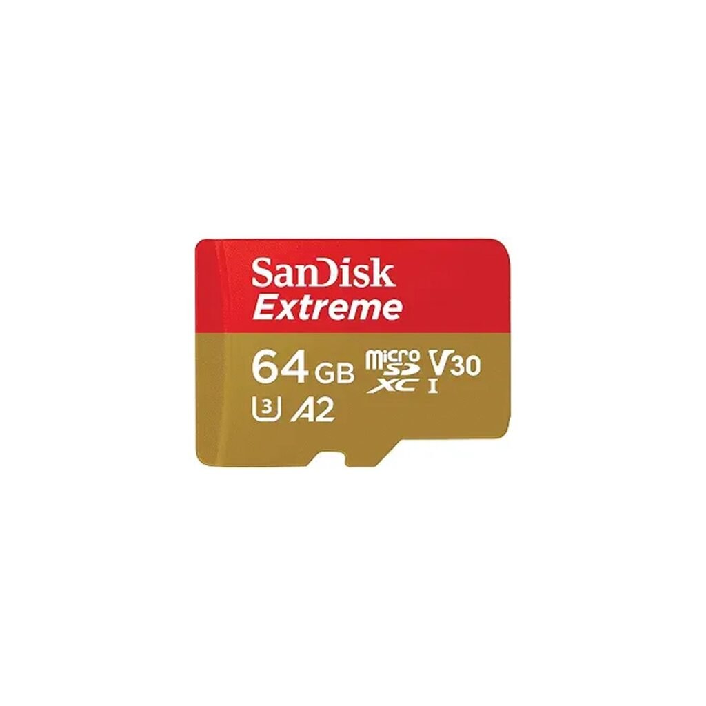 SanDisk 64GB Extreme microSD + Adapter — 170MB/s